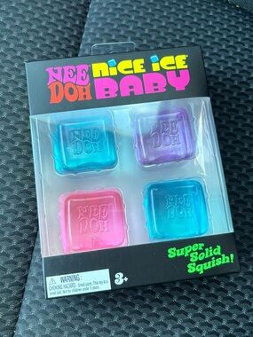 NeeDoh Nice Ice Baby Colorful Squishy Learning Toy - Pink, Purple, Blue